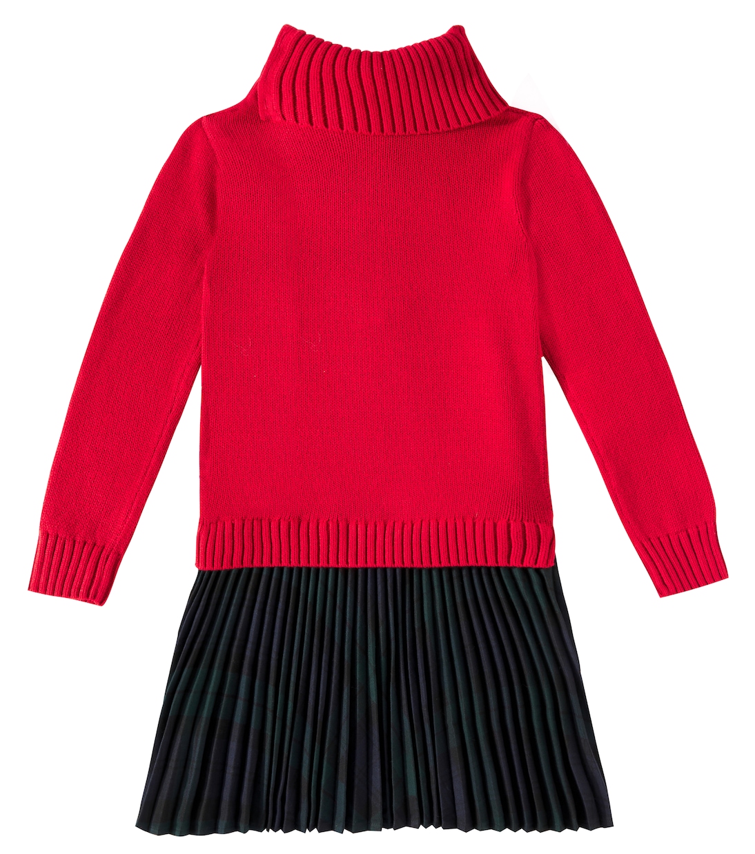 Abito in maglia di cotone con intarsi | Polo Ralph Lauren Kids