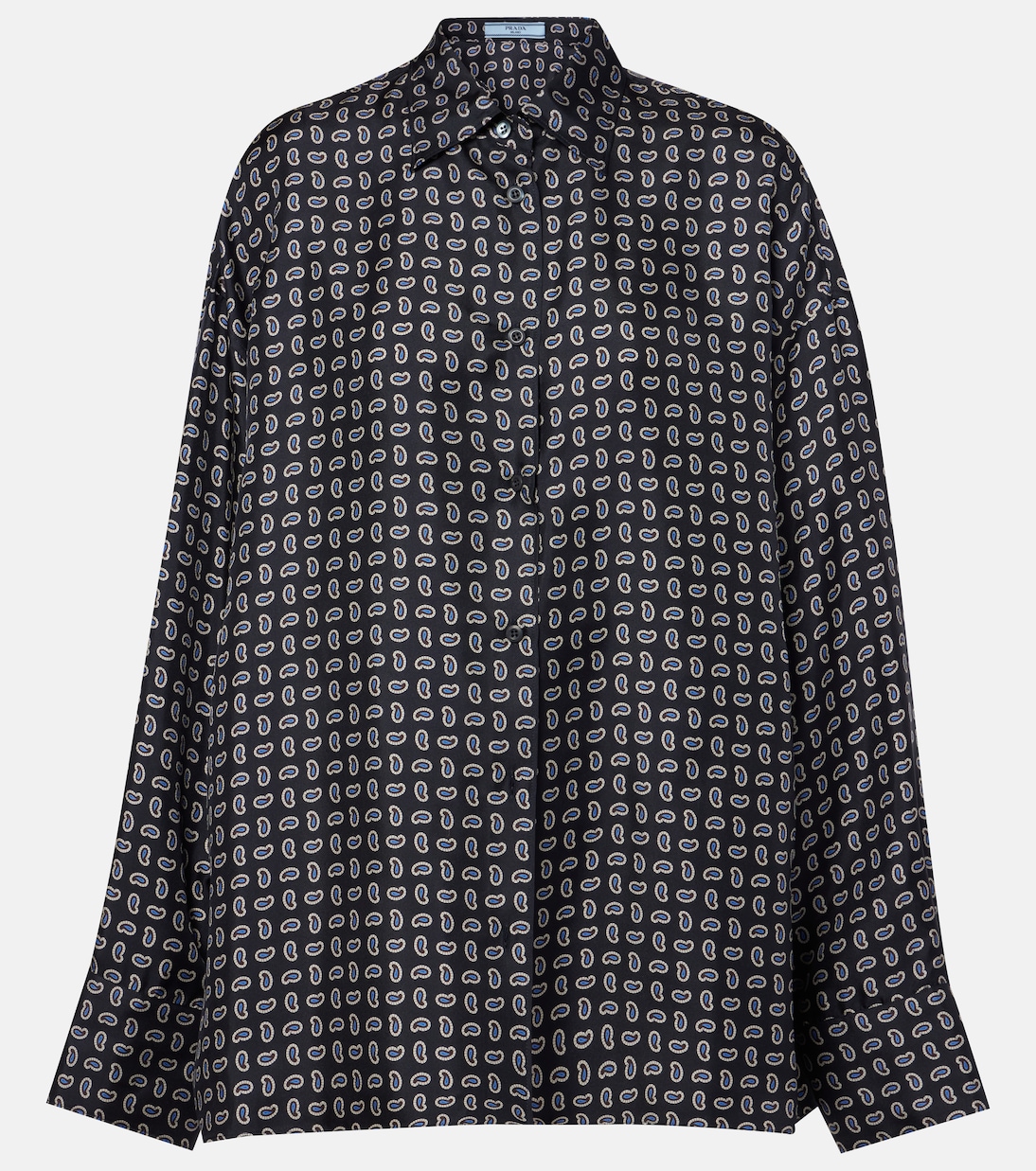 Camicia in twill di seta paisley | Prada