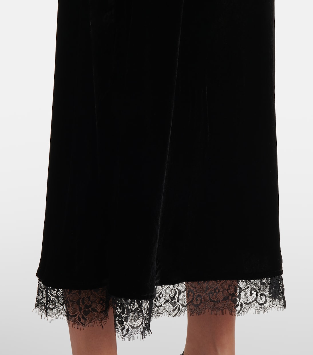 Abito midi Alesha con pizzo | Rixo
