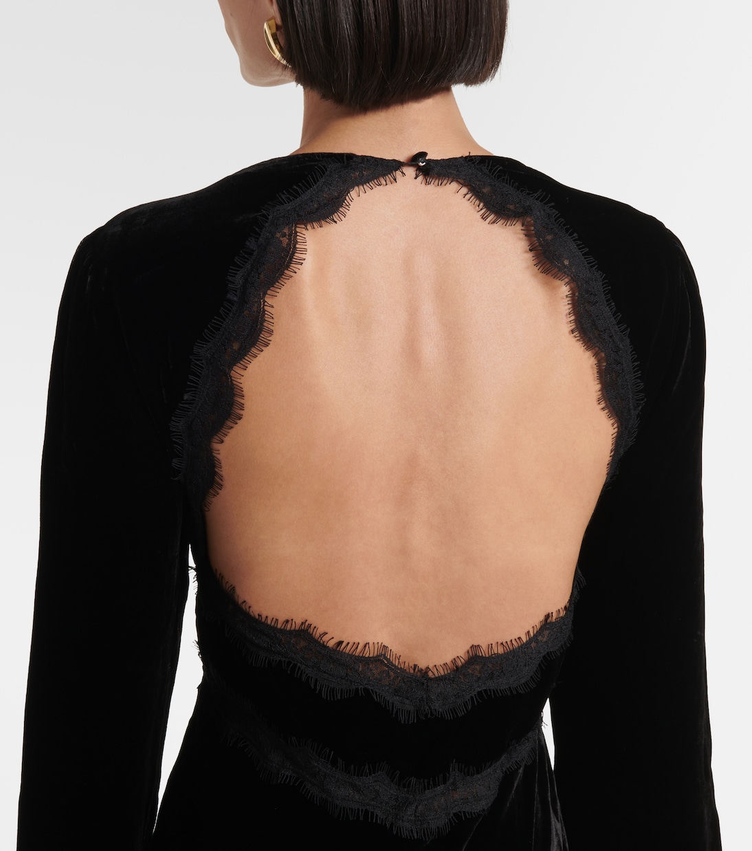 Abito midi Alesha con pizzo | Rixo