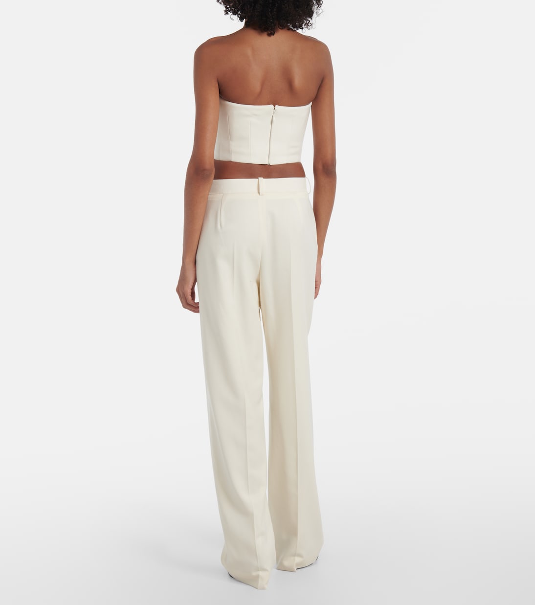 Low-rise wool pants | Wardrobe.NYC