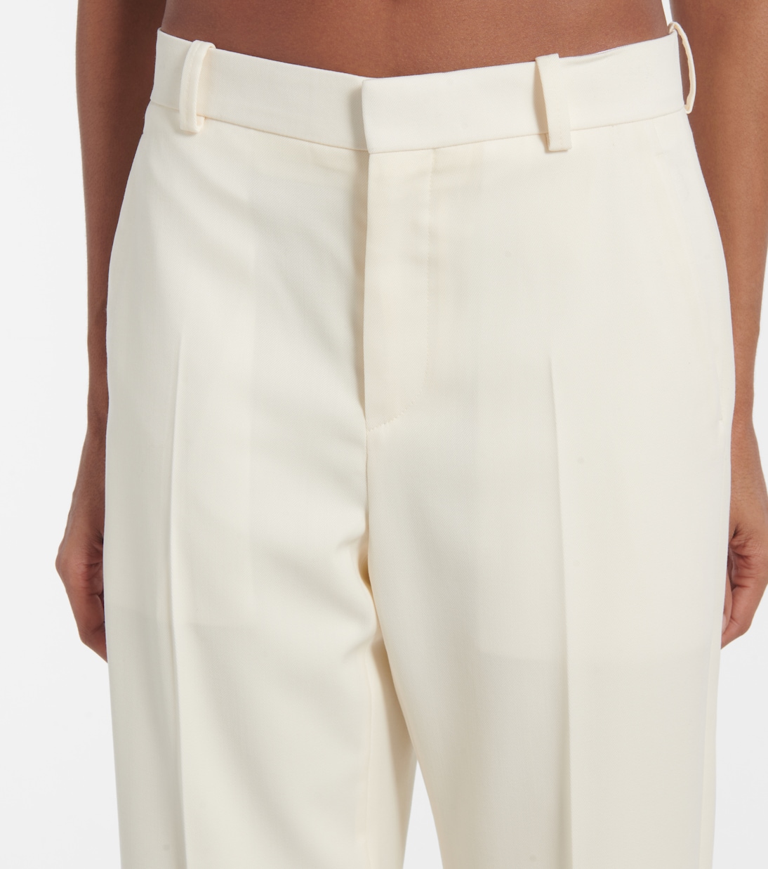Low-rise wool pants | Wardrobe.NYC