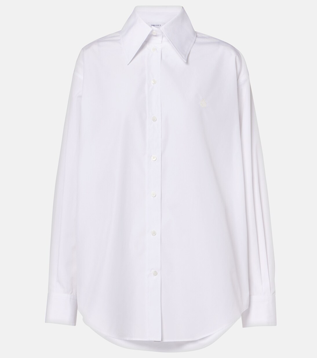 Camicia oversize in popeline di cotone | McQueen