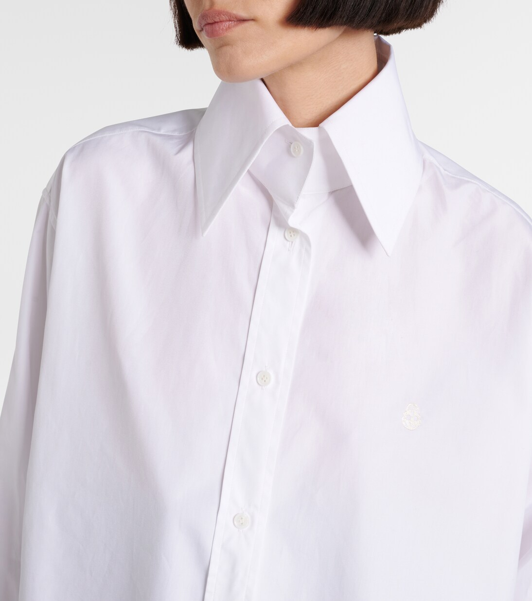 Camicia oversize in popeline di cotone | McQueen