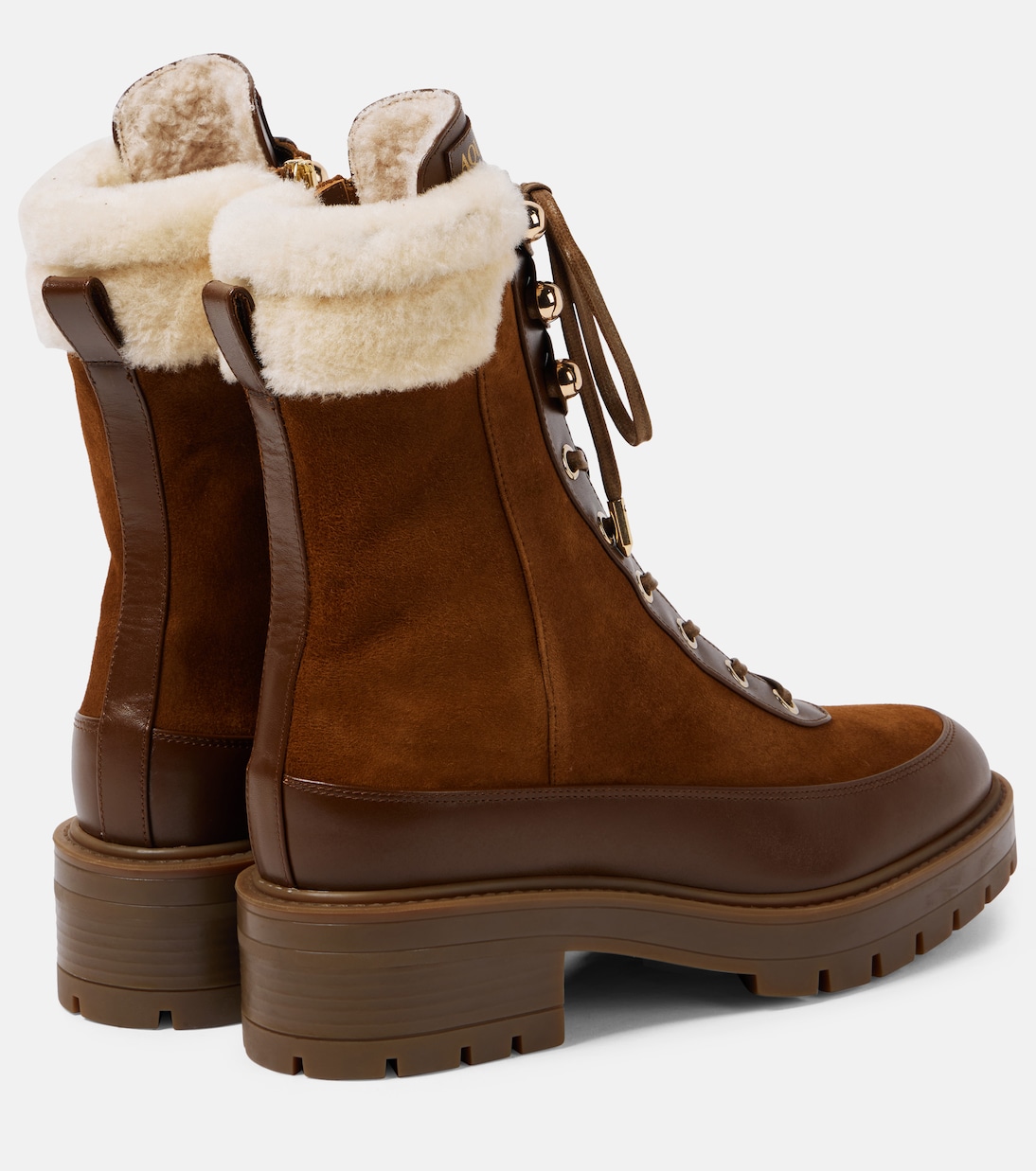 Very Cortina suede lace-up boots | Aquazzura