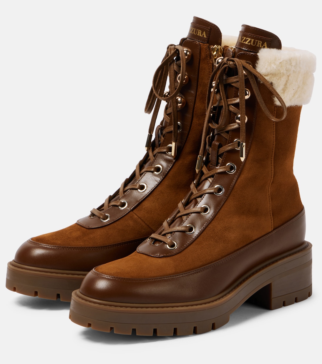 Very Cortina suede lace-up boots | Aquazzura