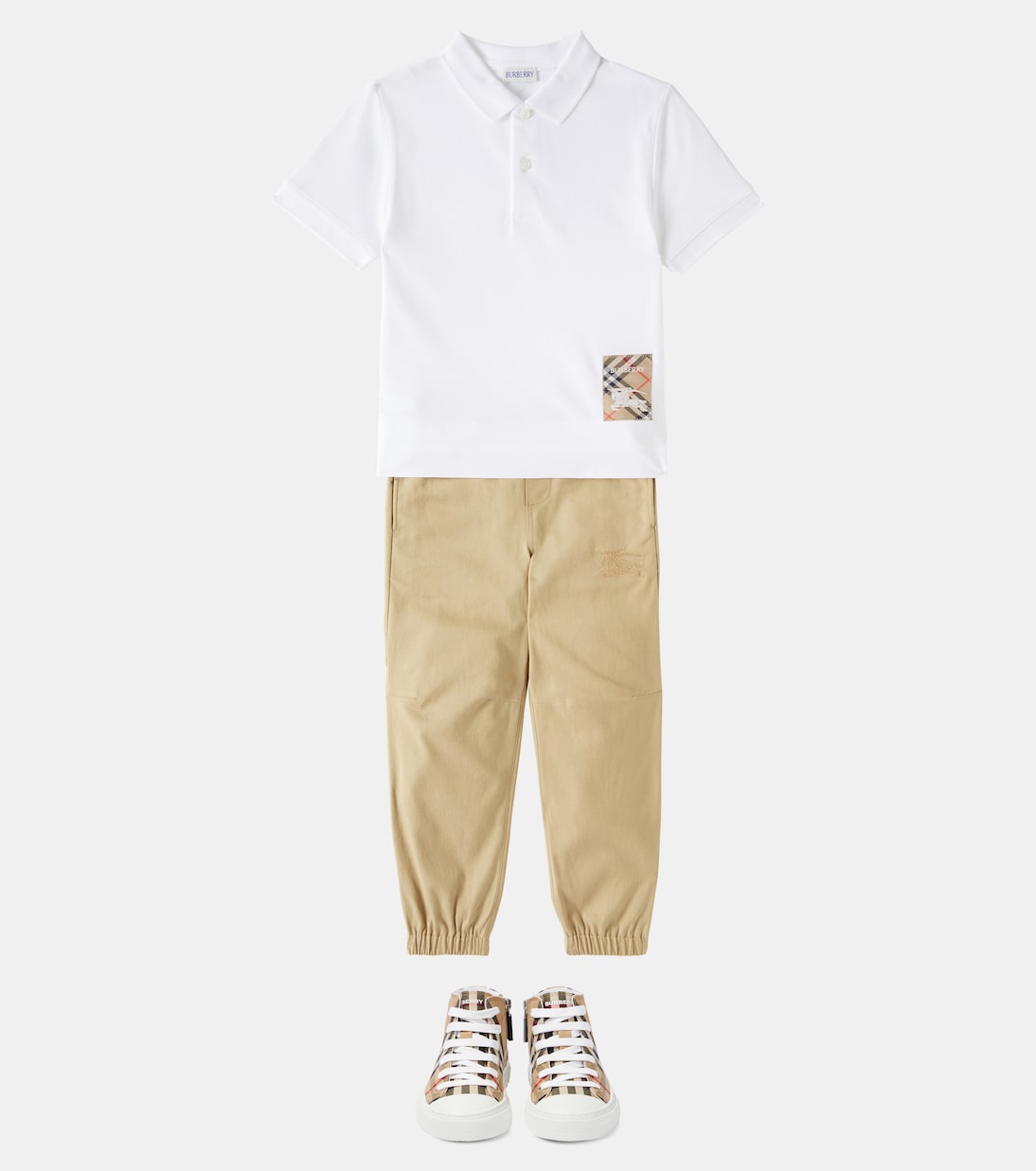 Polo EKD in cotone | Burberry Kids