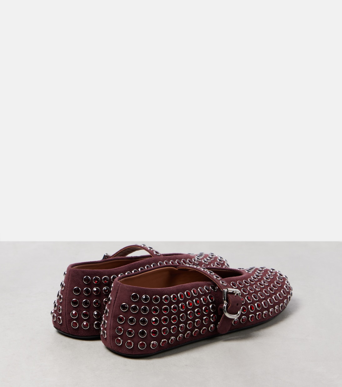 Ballerines en daim à ornements | Alaïa