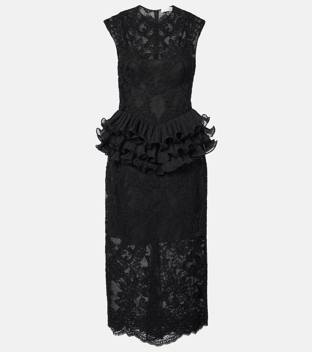 Robe midi Crush en dentelle | Zimmermann
