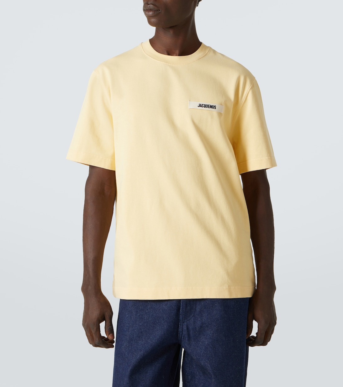 Camiseta de algodón de grogrén con logo | Jacquemus