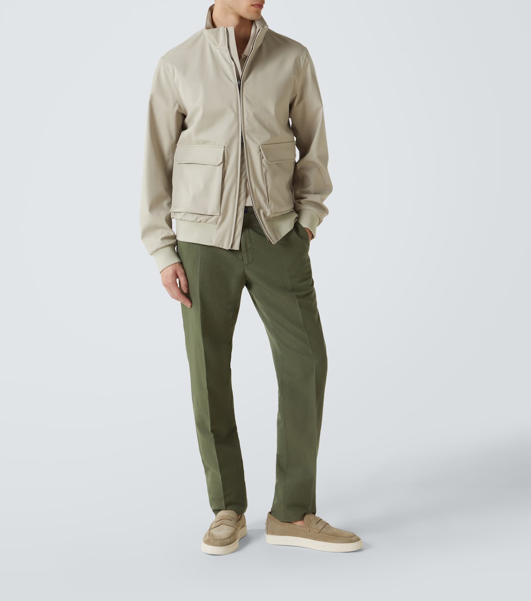 Layered virgin wool blouson | Herno