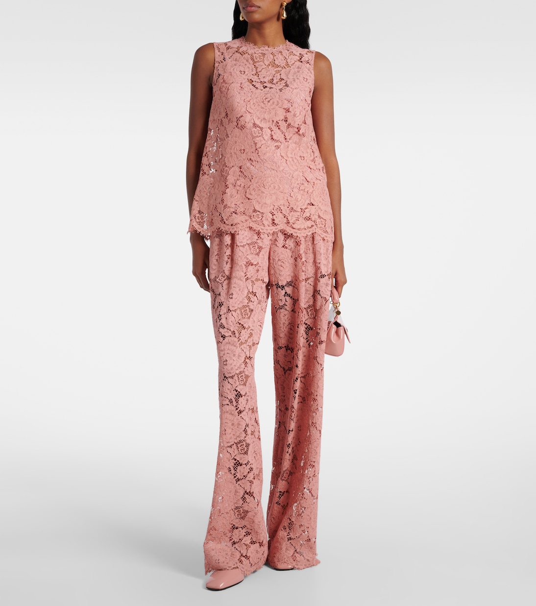 Weite Hose aus Spitze | Dolce&Gabbana