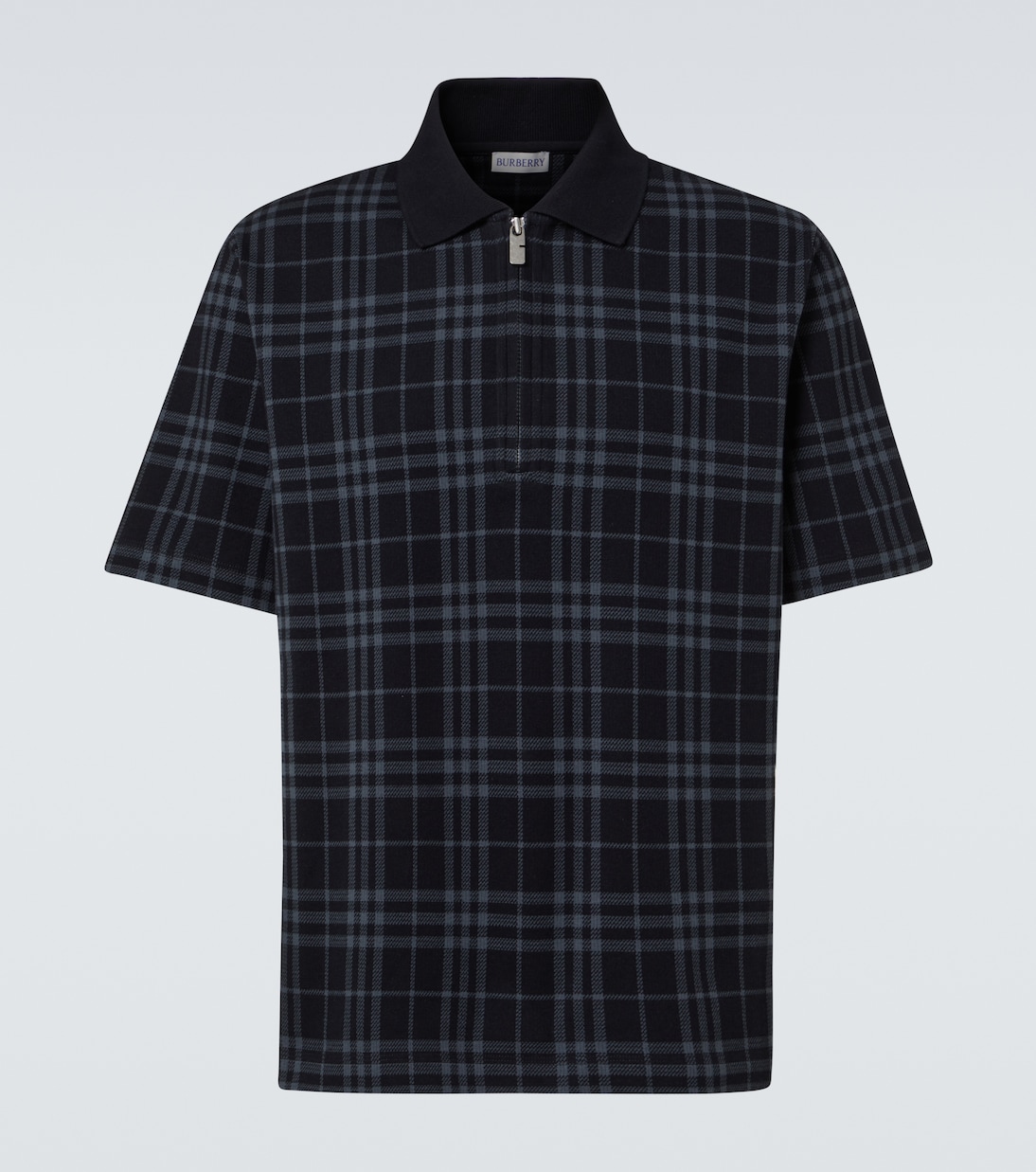 Polo Burberry Check in misto cotone | Burberry