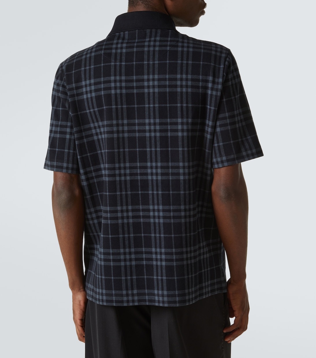 Polo Burberry Check in misto cotone | Burberry