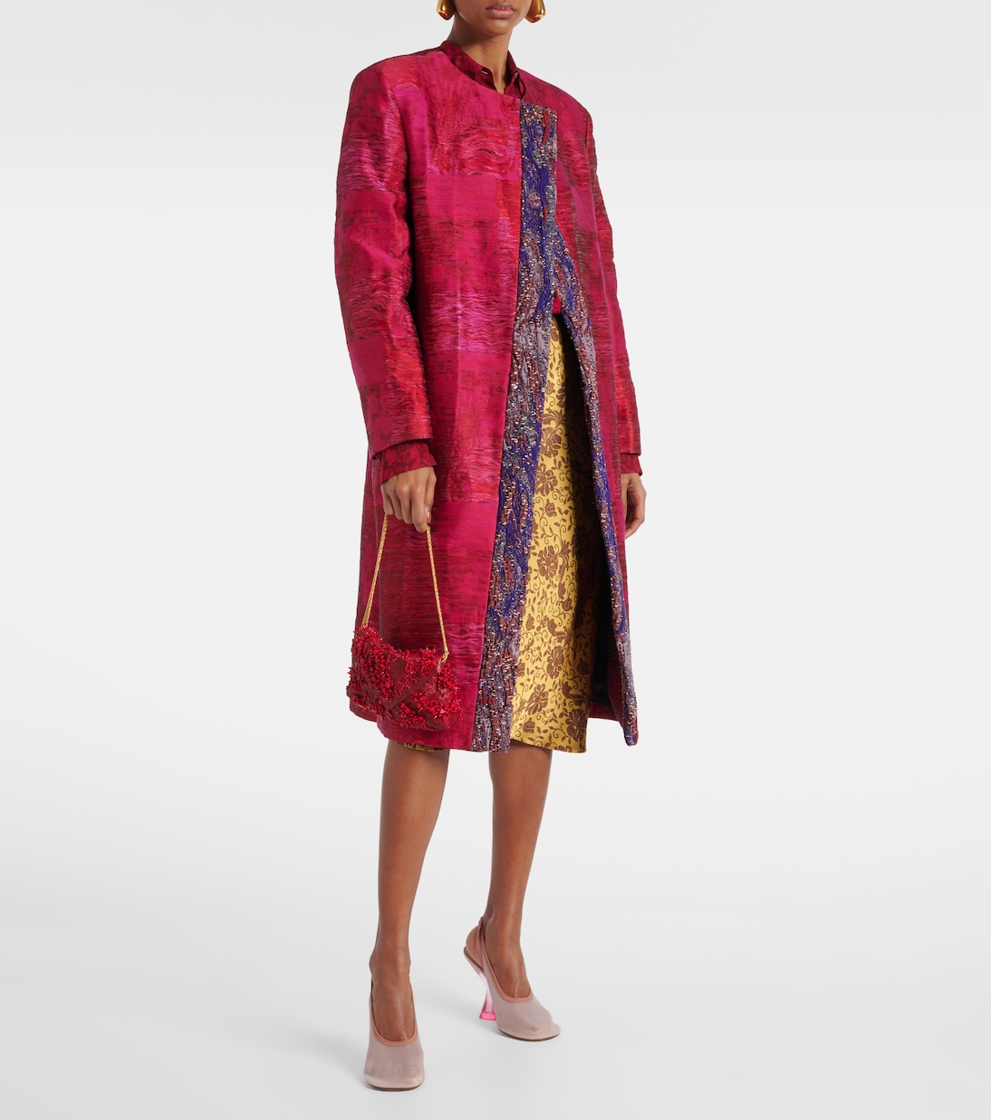 Pumps slingback con pelle e zeppa | Dries Van Noten