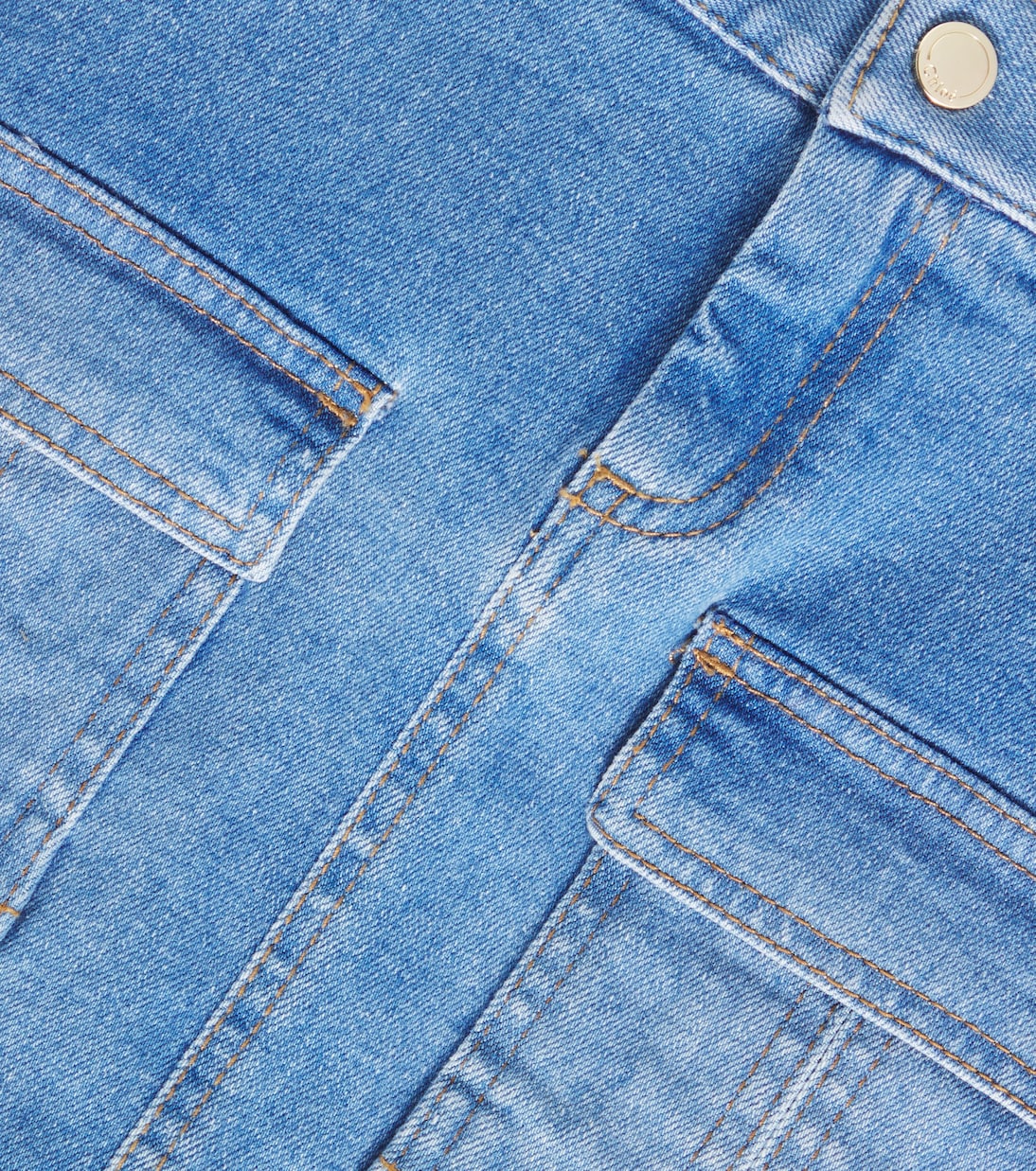 Jupe cargo en jean | Chloé Kids