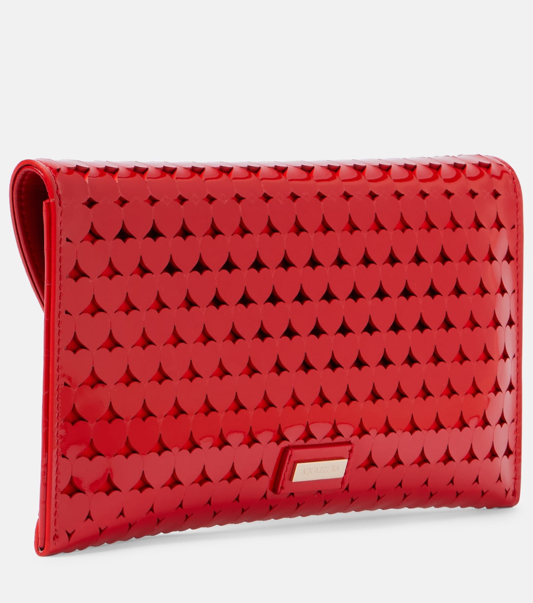 Amourose patent leather clutch | Aquazzura