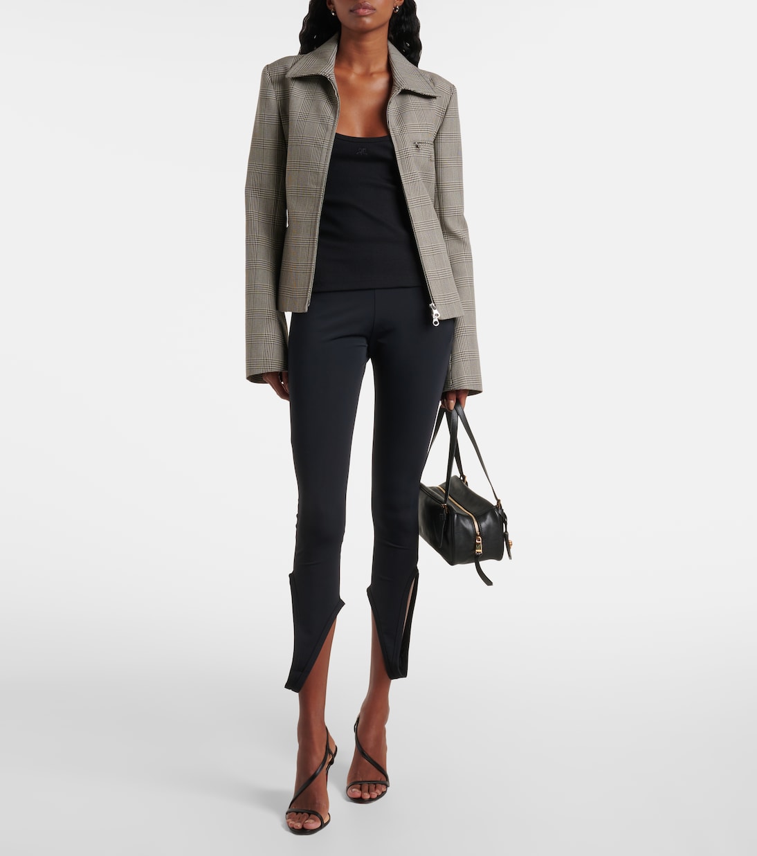 Tank top in maglia di cotone a coste  | Courrèges
