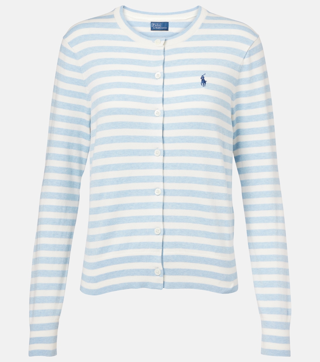 Cárdigan en mezcla de algodón a rayas | Polo Ralph Lauren