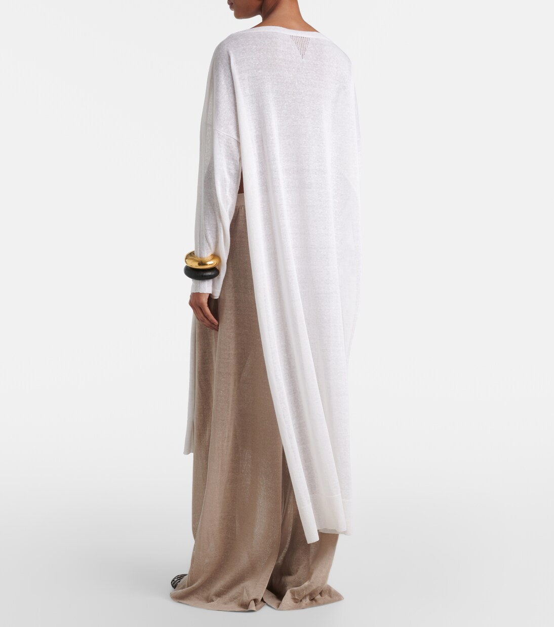 Linen and silk wide-leg pants | Alaïa