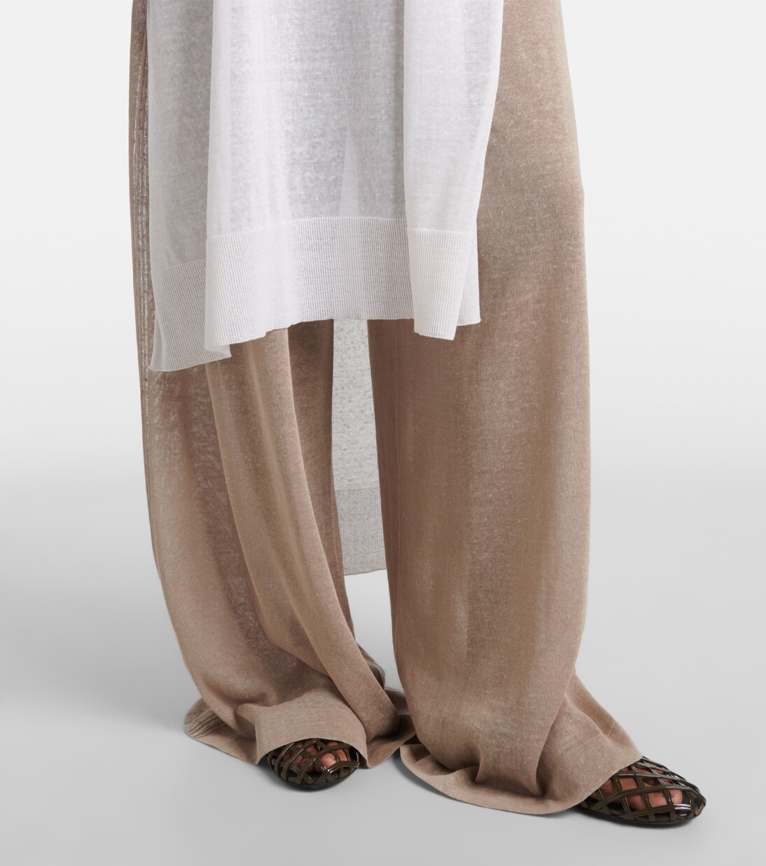Linen and silk wide-leg pants | Alaïa