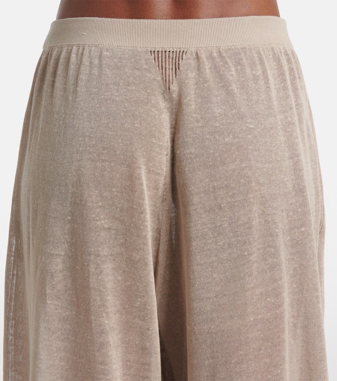 Linen and silk wide-leg pants | Alaïa