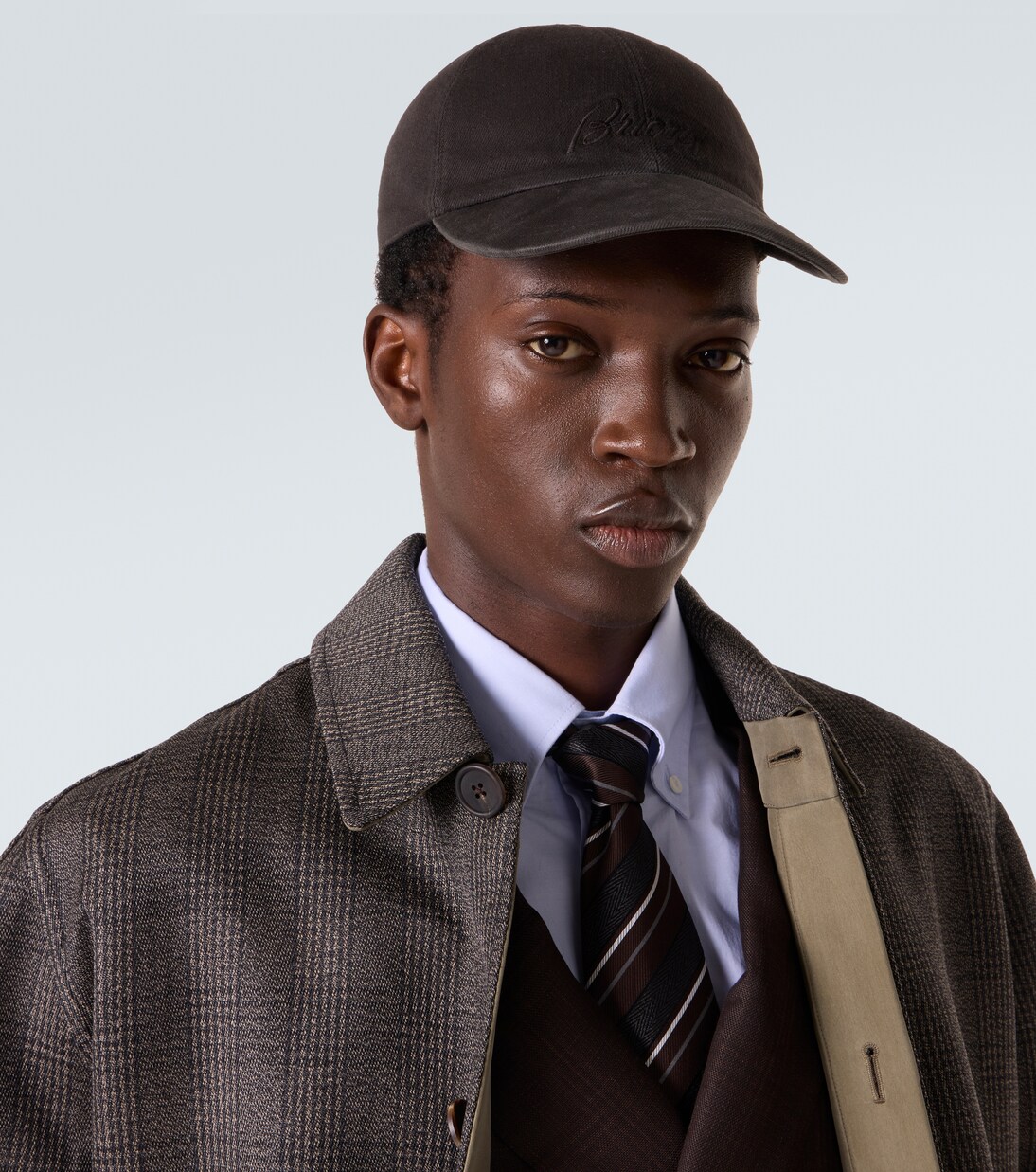 Cappello da baseball in cotone e cashmere | Brioni