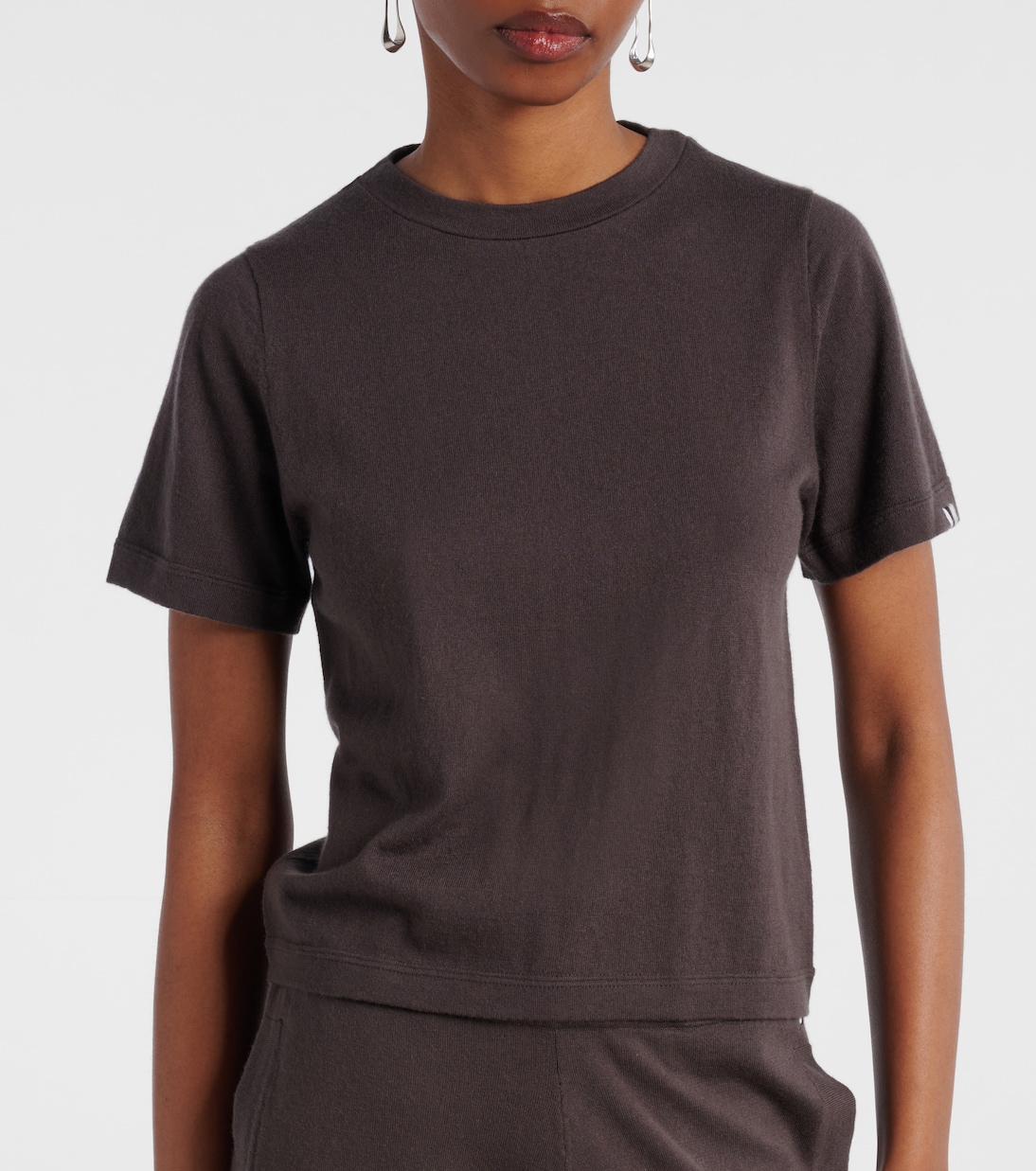 T-shirt N°267 Tina in cotone e cashmere | Extreme Cashmere