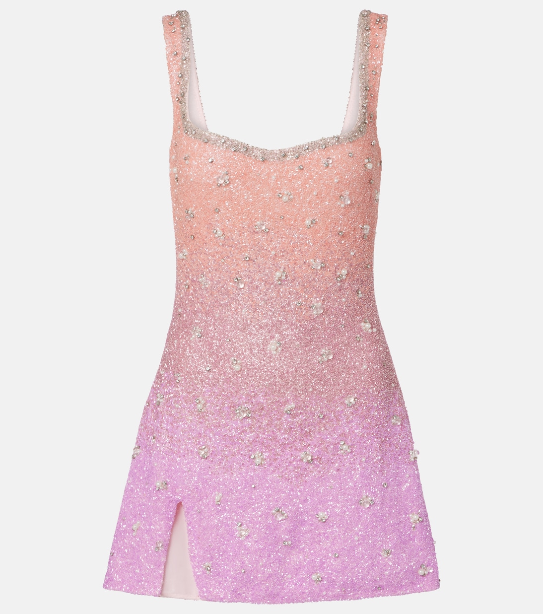 Crystal embellished minidress | Clio Peppiatt