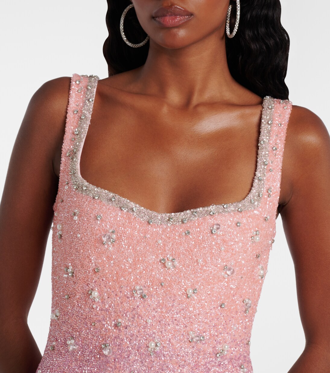 Crystal embellished minidress | Clio Peppiatt