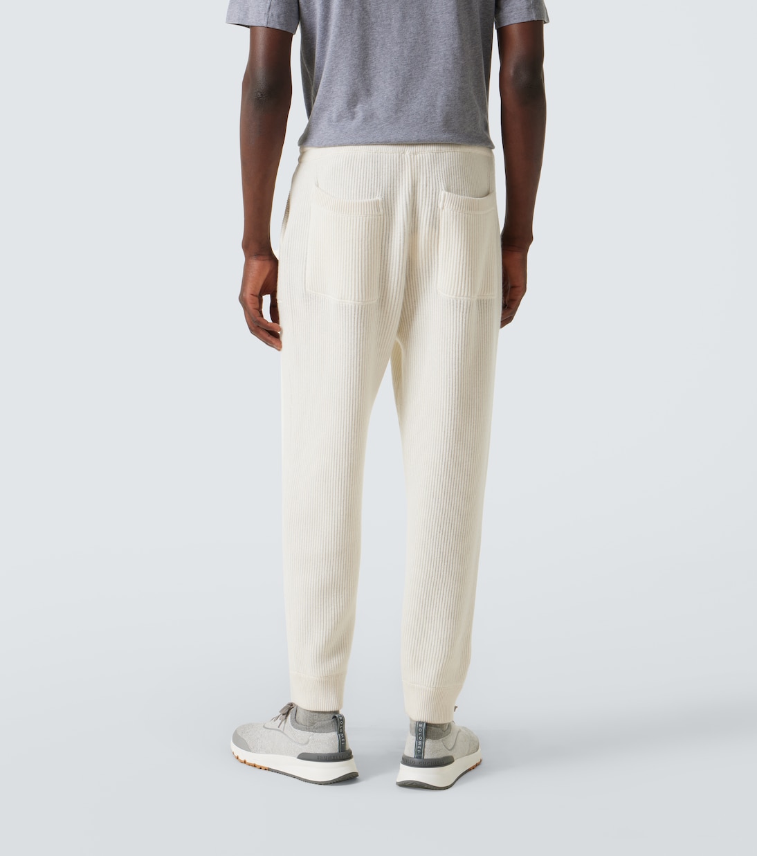 Pantalones deportivos en mezcla de cachemir | Brunello Cucinelli