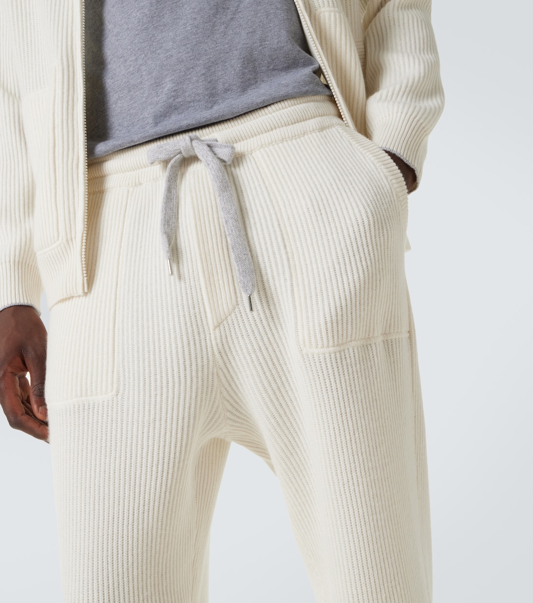 Pantalones deportivos en mezcla de cachemir | Brunello Cucinelli