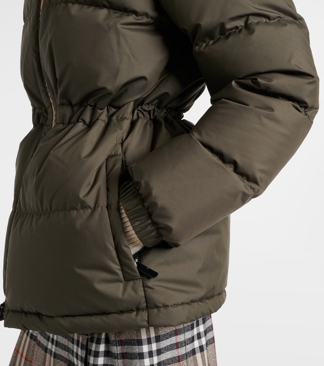 Burberry Check hooded down jacket  | Burberry