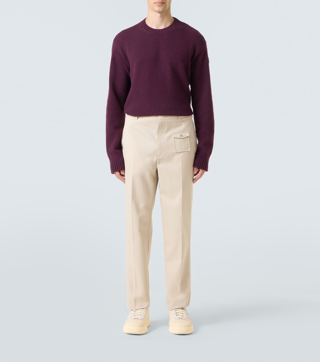 Ribbed-knit wool and cashmere sweater | Moncler