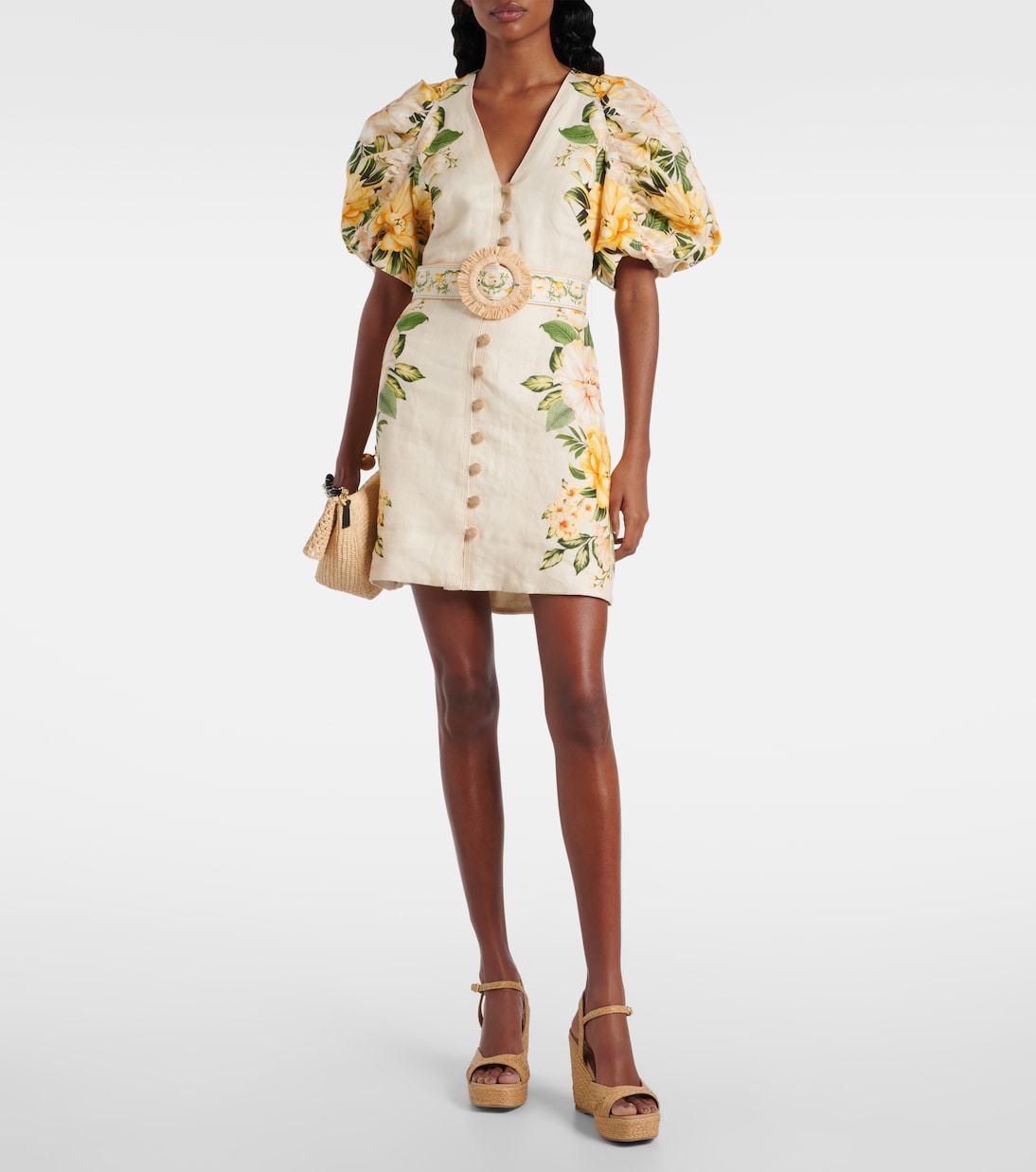 Robe en lin à fleurs | Farm Rio