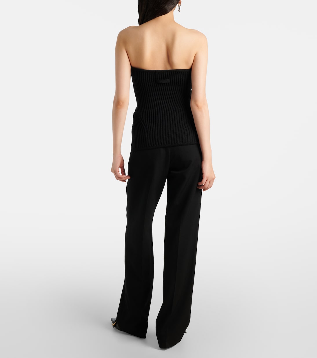 Ribbed-knit wool-blend corset | Jean Paul Gaultier