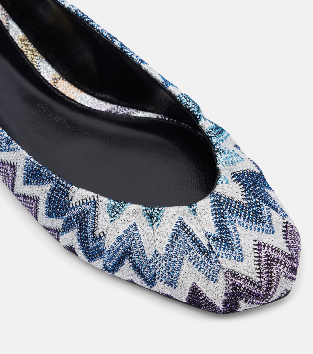 Zig Zag lurex ballet flats | Missoni