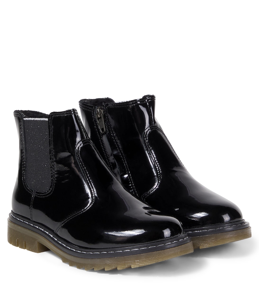 Sid Jodzip patent leather Chelsea boots | Pom d'Api
