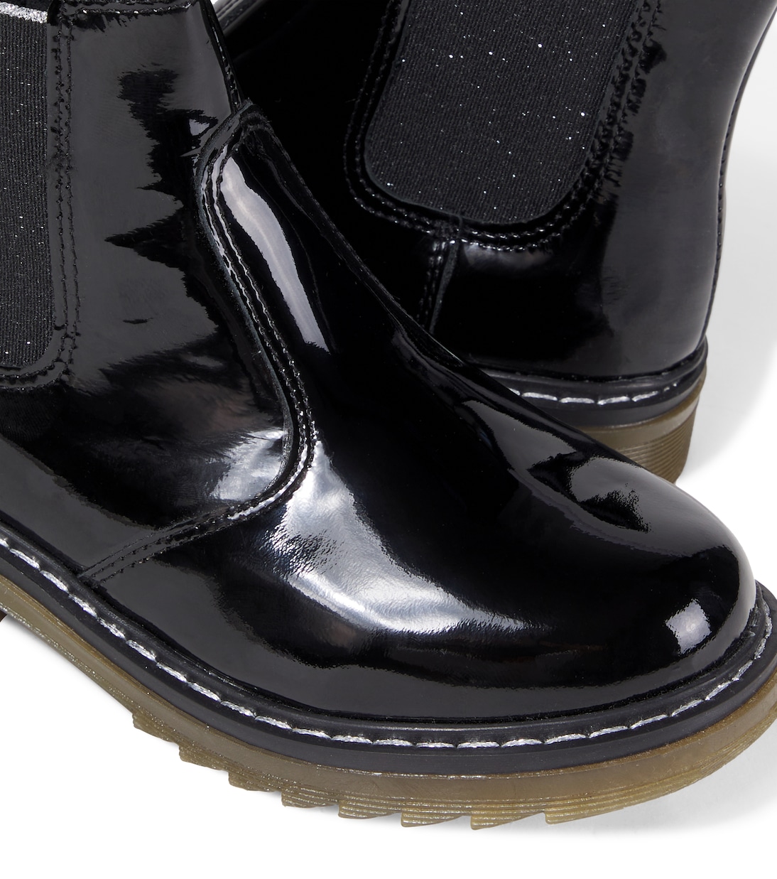 Sid Jodzip patent leather Chelsea boots | Pom d'Api