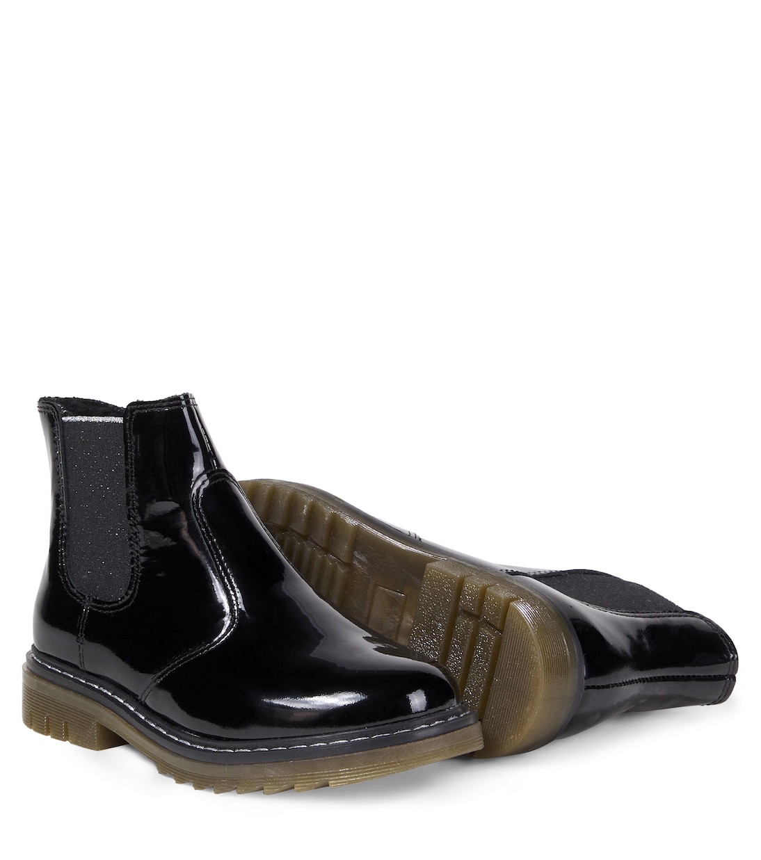 Sid Jodzip patent leather Chelsea boots | Pom d'Api