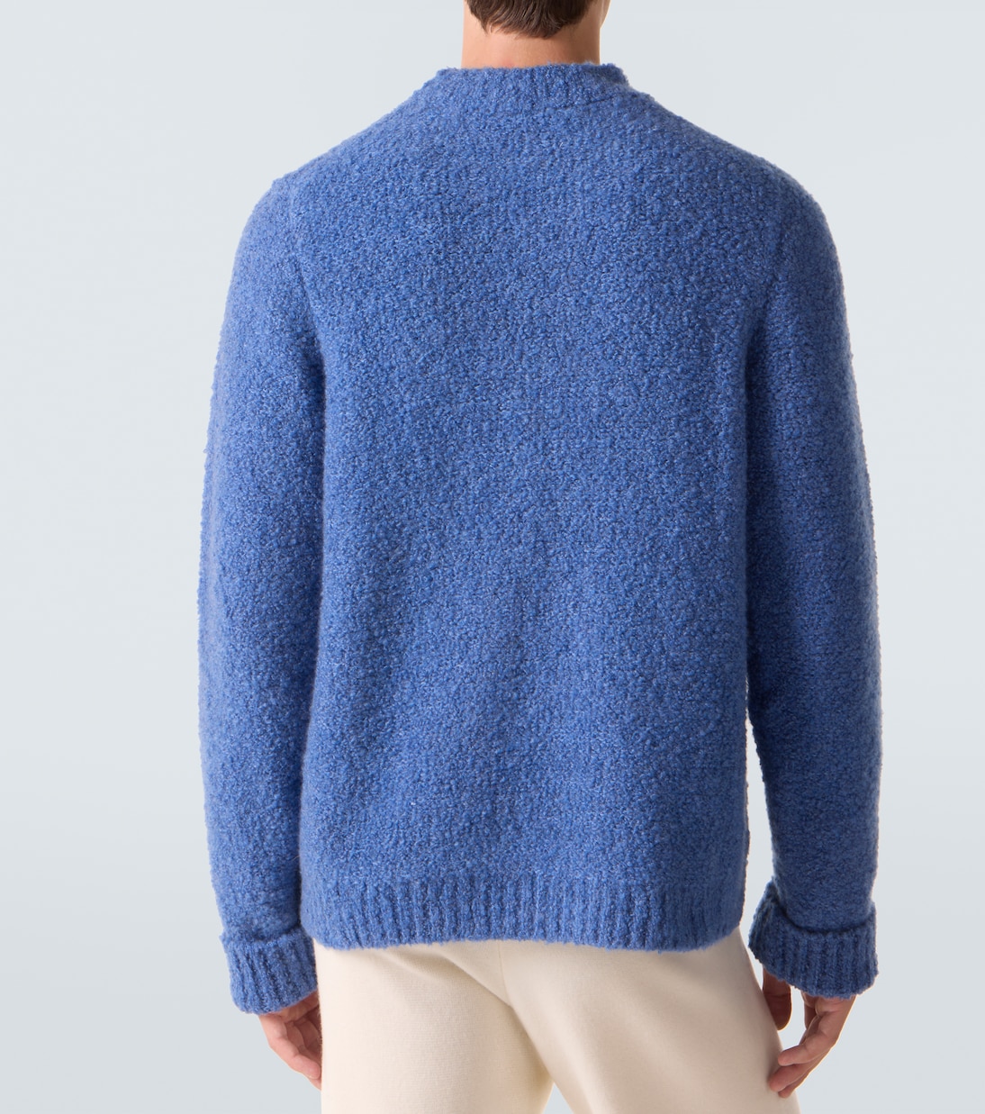 Cloud cashmere sweater with lapis lazuli | God's True Cashmere