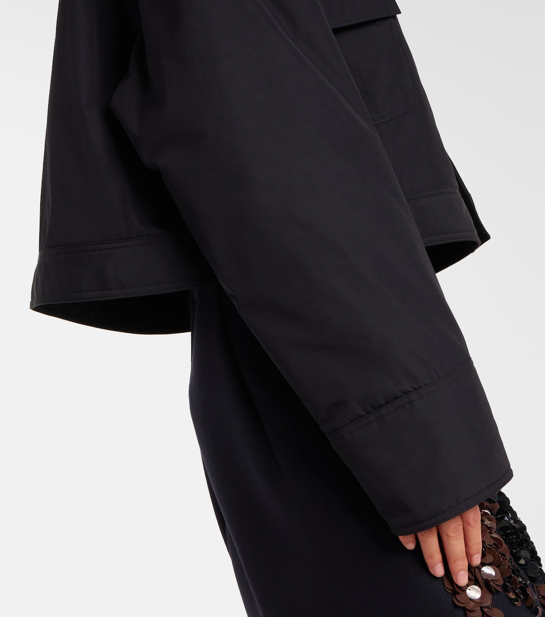 Cropped twill jacket | Plan C
