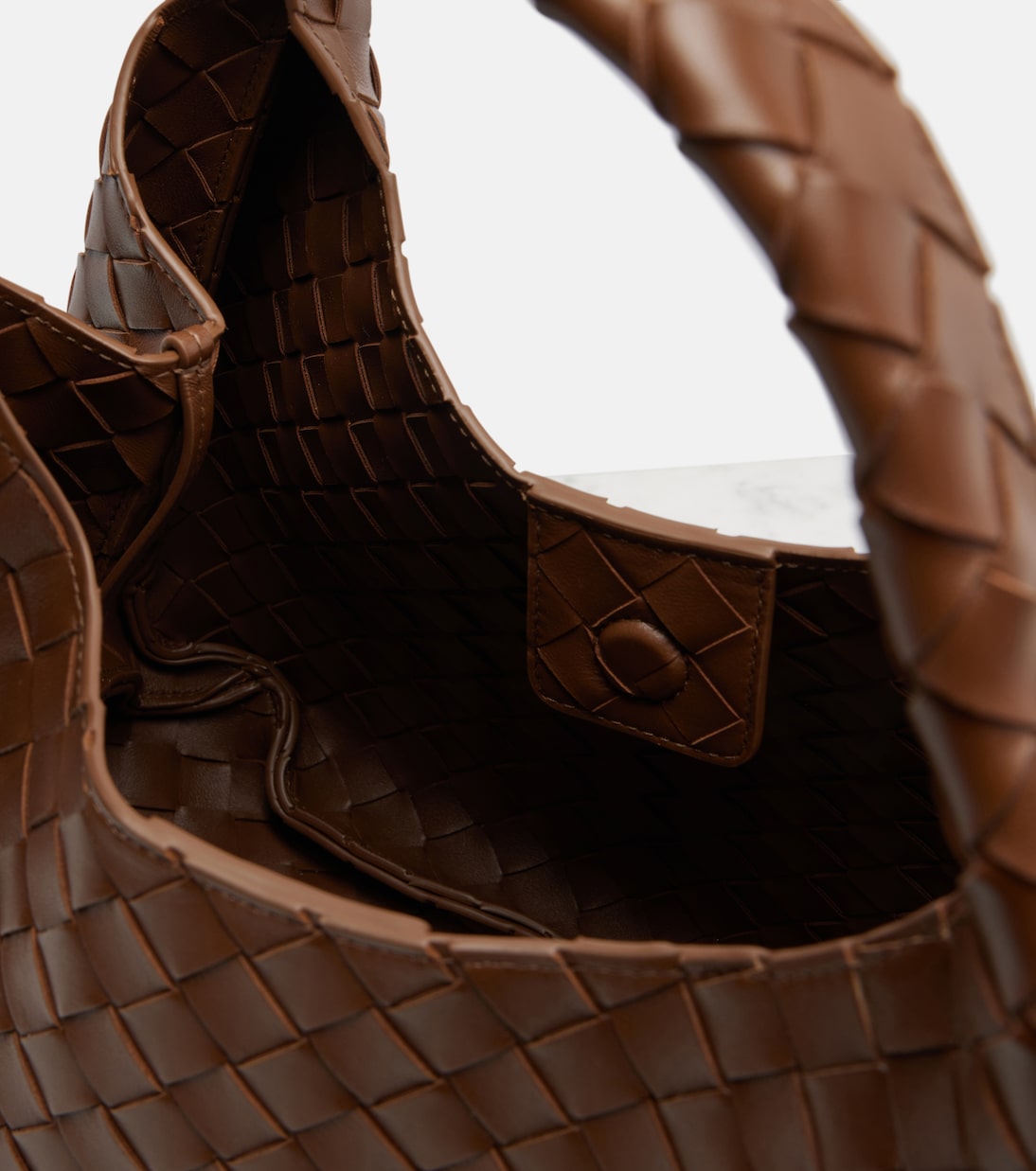 Campana 미디엄 레더 숄더 백 | Bottega Veneta