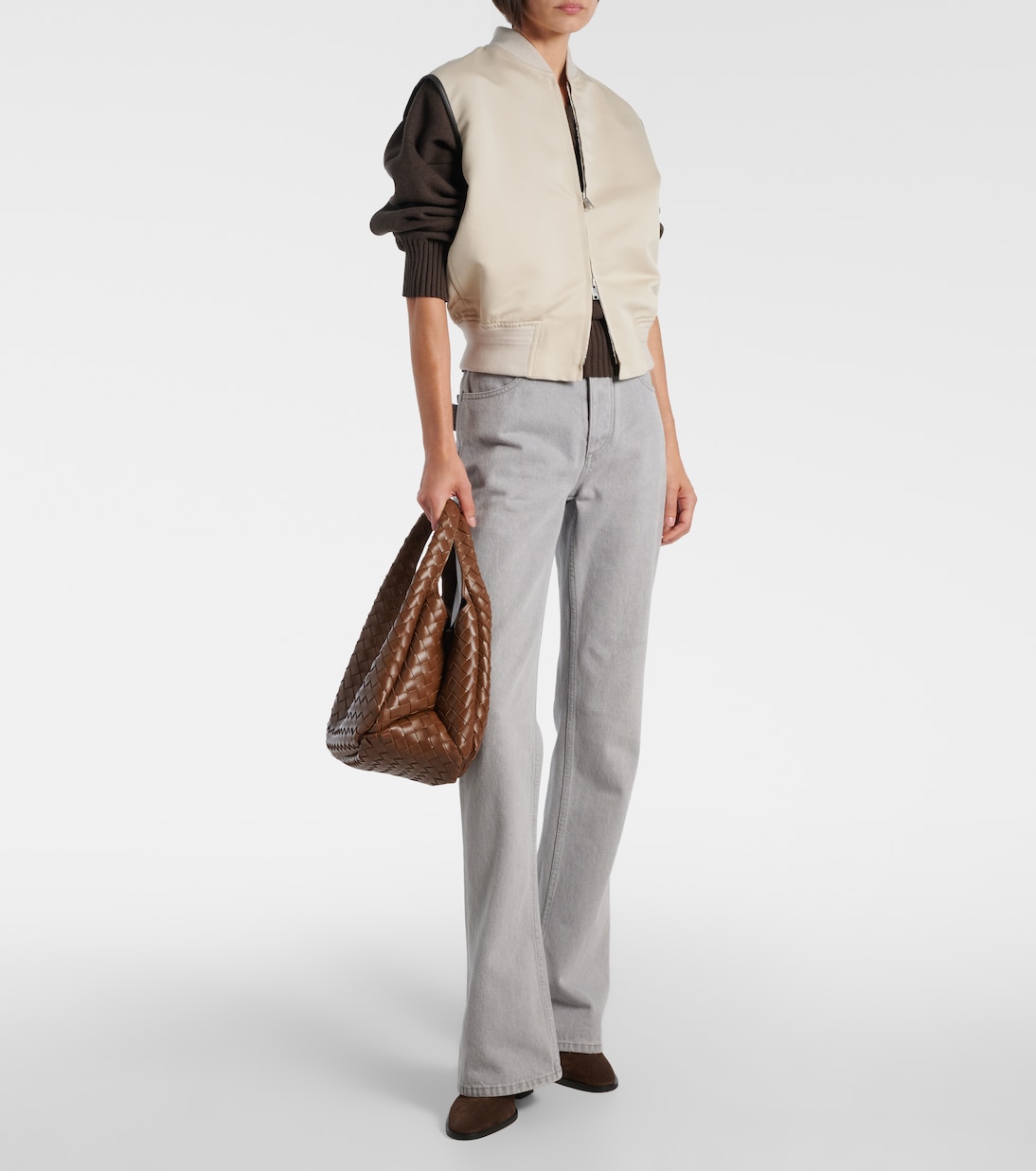 Campana 미디엄 레더 숄더 백 | Bottega Veneta