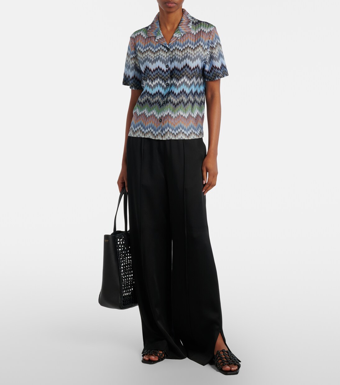 Zigzag intarsia shirt | Missoni