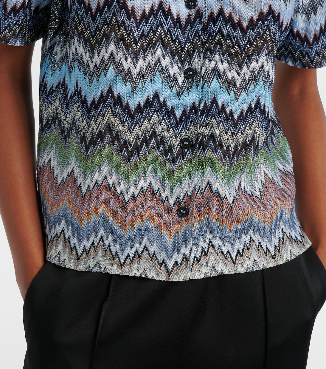 Zigzag intarsia shirt | Missoni