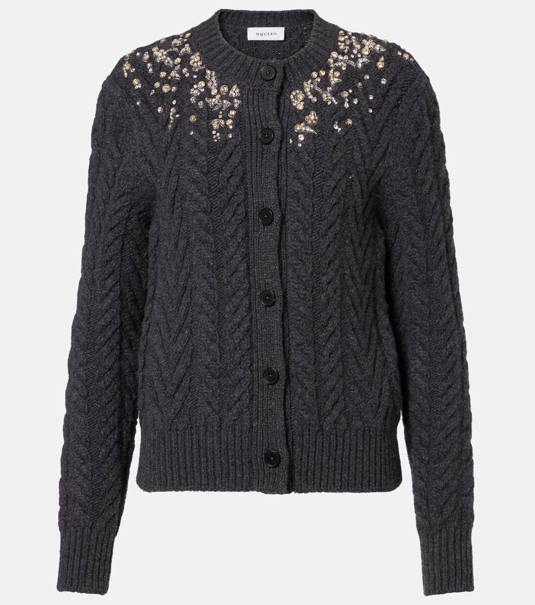 Verzierter Cardigan aus Wolle und Kaschmir | McQueen