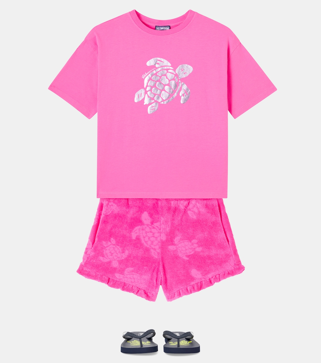 Ginetty jacquard cotton terry shorts | Vilebrequin Kids