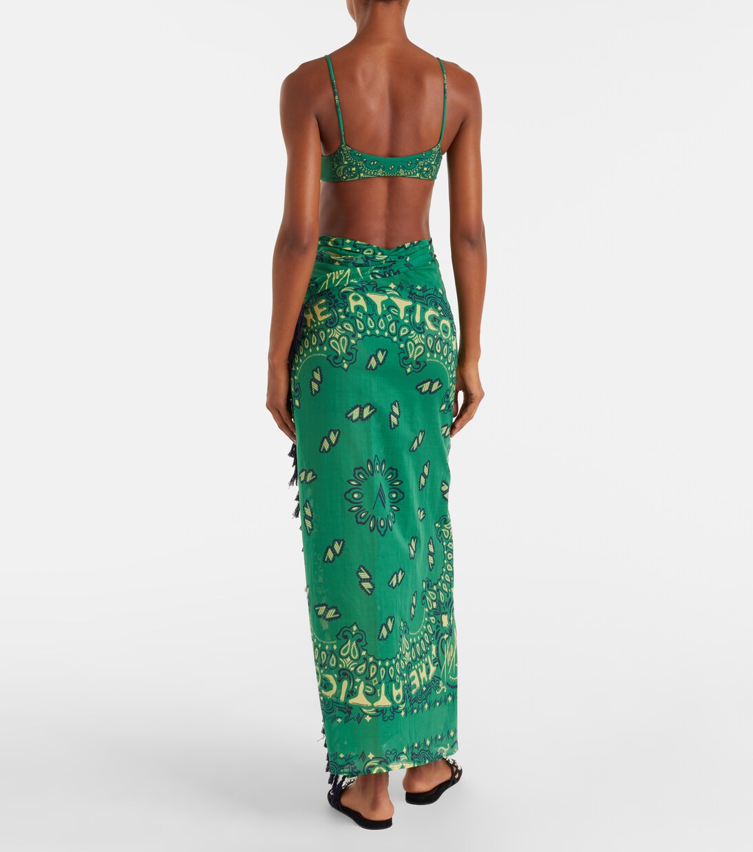 Bandana cotton muslin beach cover-up | The Attico