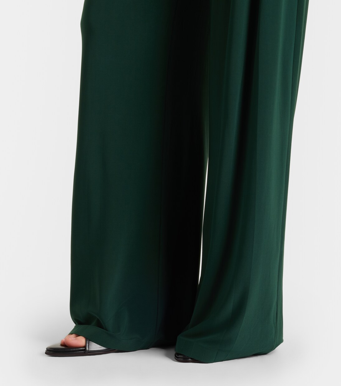 Pleated wide-leg pants | Norma Kamali